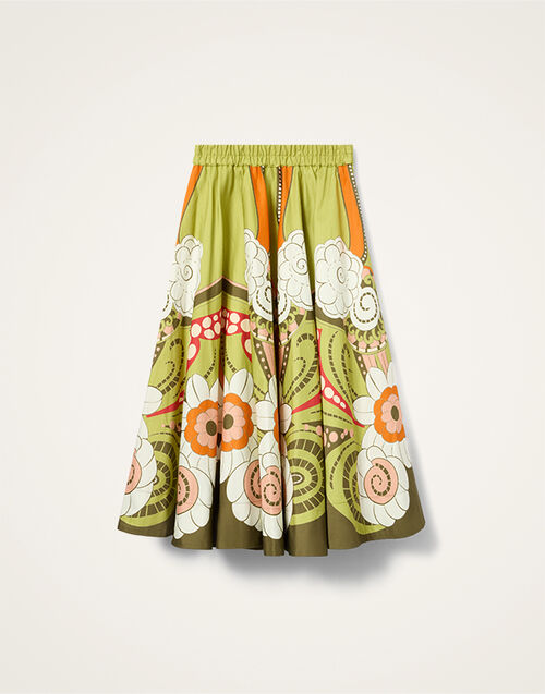 La DoubleJ Ballerina Skirt Dragonfly Plac&eacute;e Green SKI0199COT094DRF01GR02