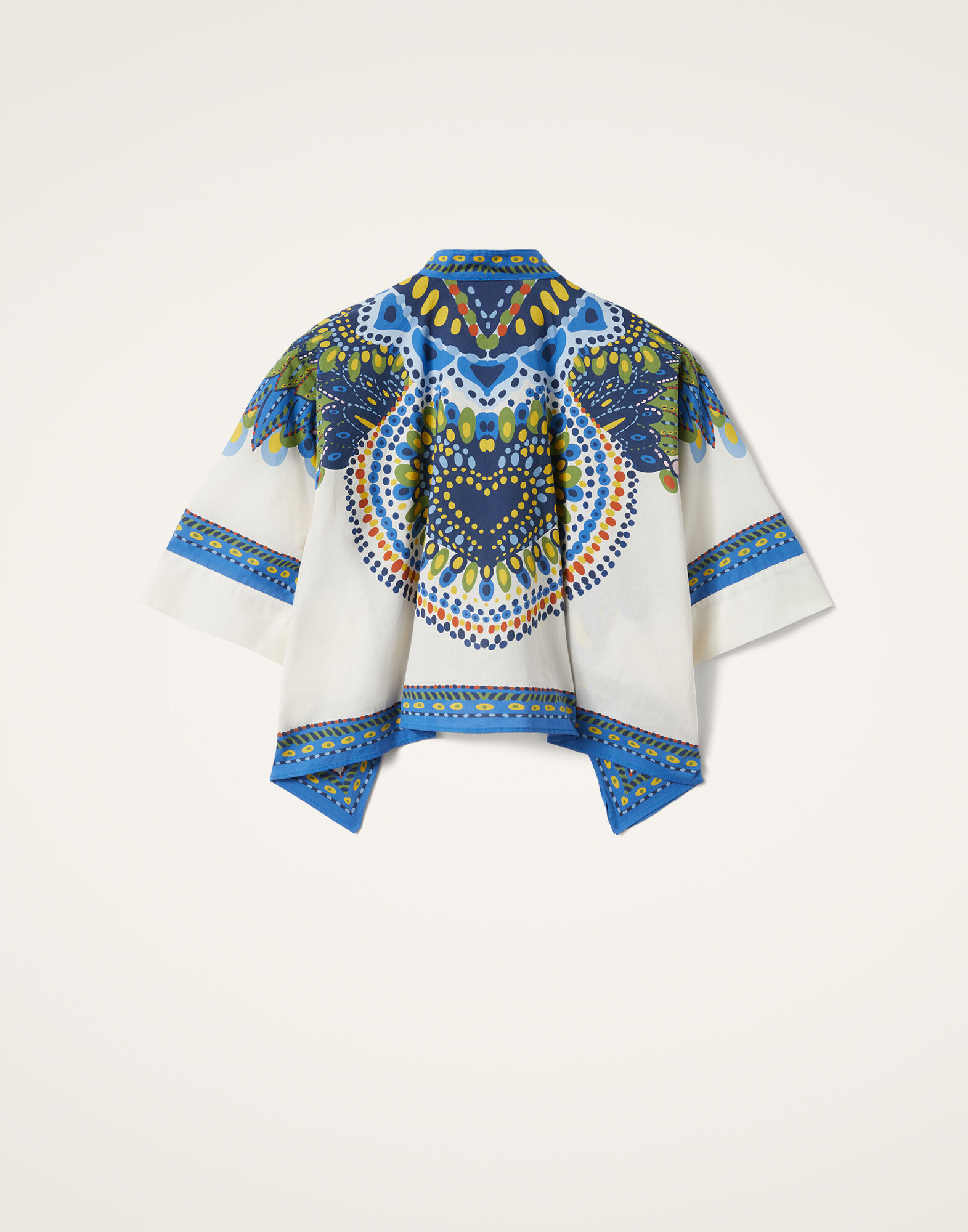 La DoubleJ Mini Foulard Shirt Chakra Plac&eacute;e Multicolor SHI0091COT056CHA05MU01
