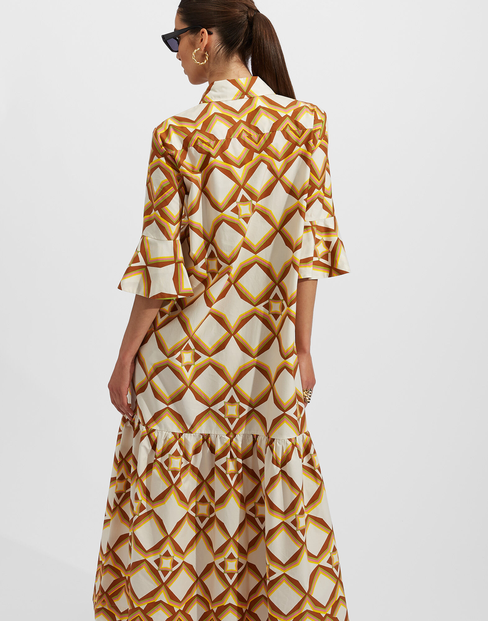 La DoubleJ Artemis Dress Diamonds Giallo DRE0176COT001DIA0002