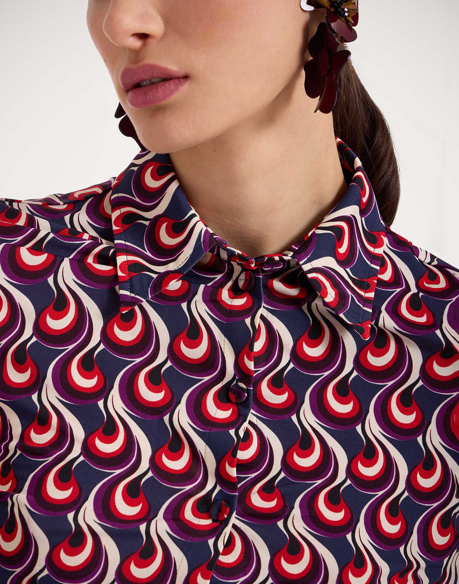 La DoubleJ Fitted Shirt Melty Blue SHI0116JER027MLT01BU03