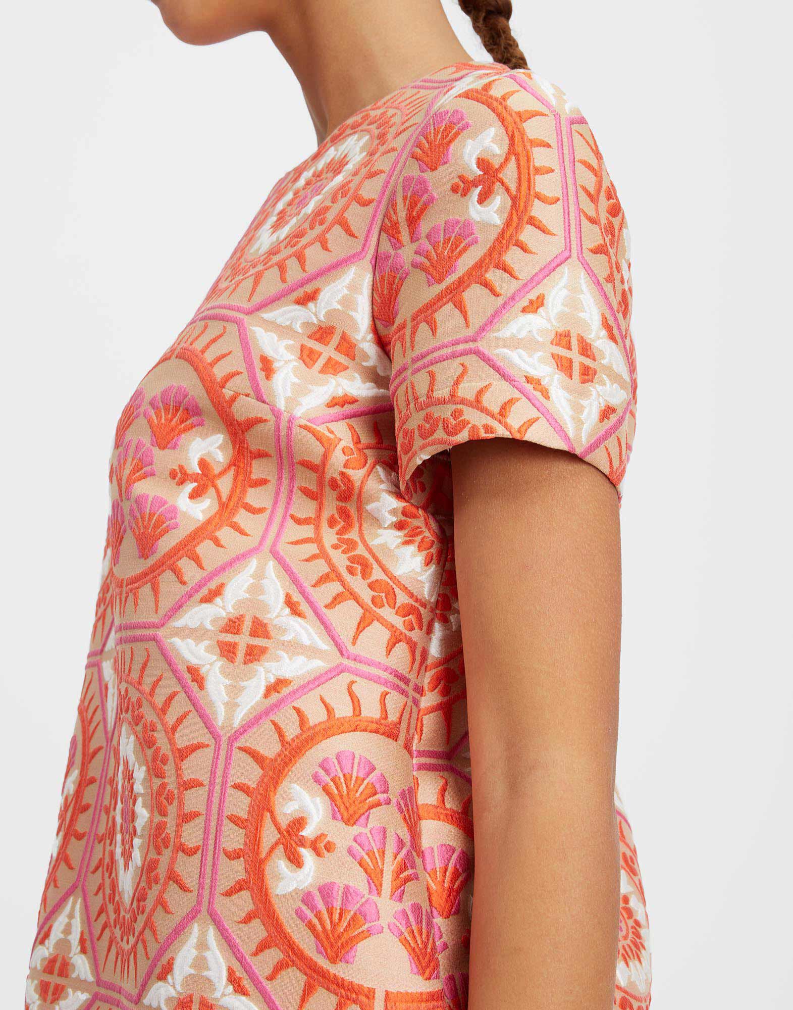 La DoubleJ Mini Swing Dress Sun Orange DRE0658JCQ074SUN01OR02