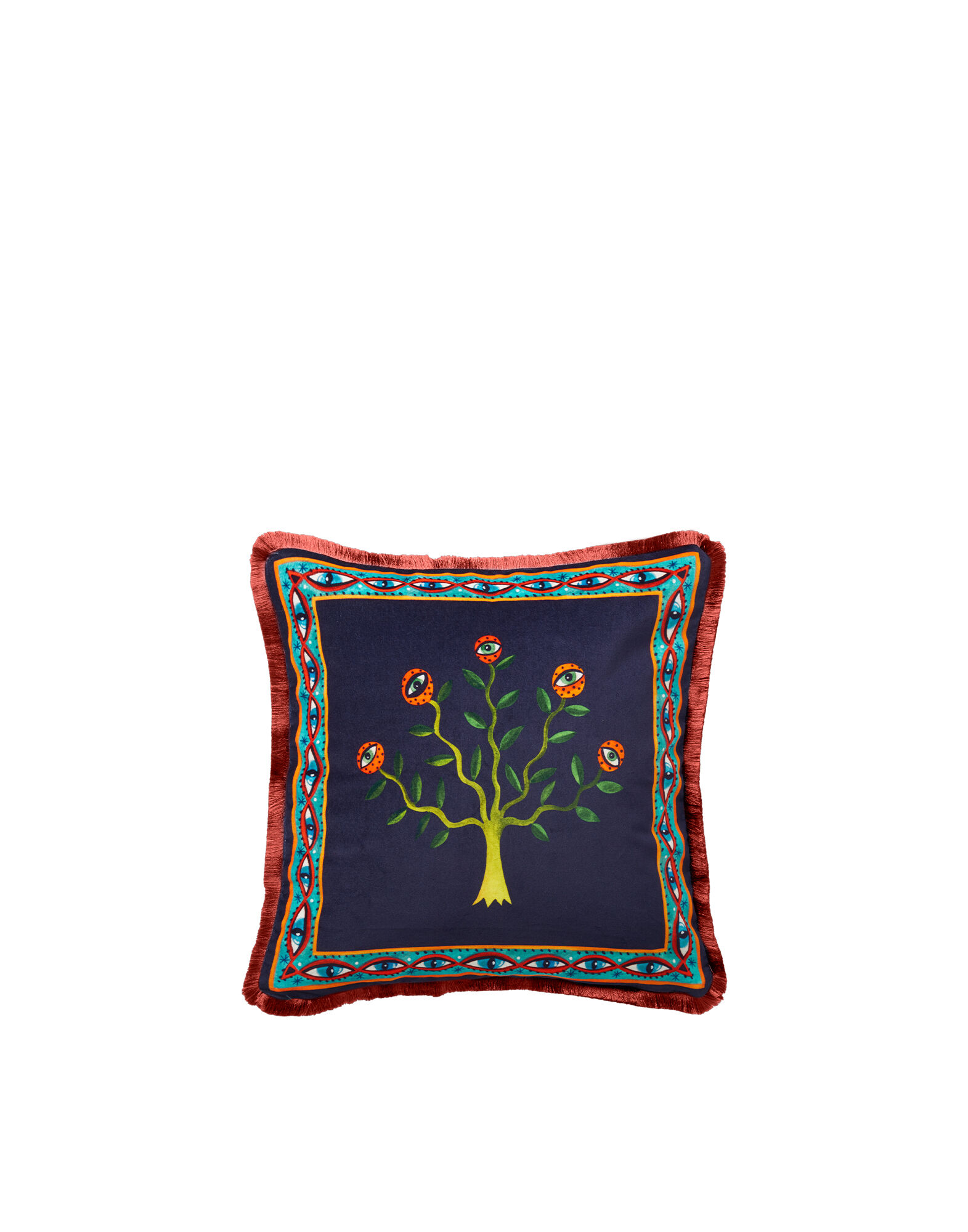 La DoubleJ Velvet Cushion (48X48) Eye Vines CUS0012VEL001HLE0012
