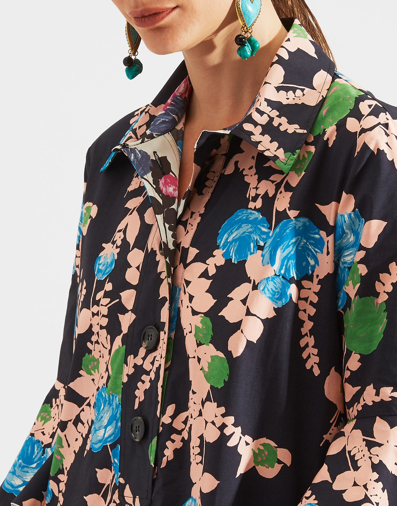 LaDoubleJ Artemis Dress Winter Rose Nero DRE0176COT001WTR0003