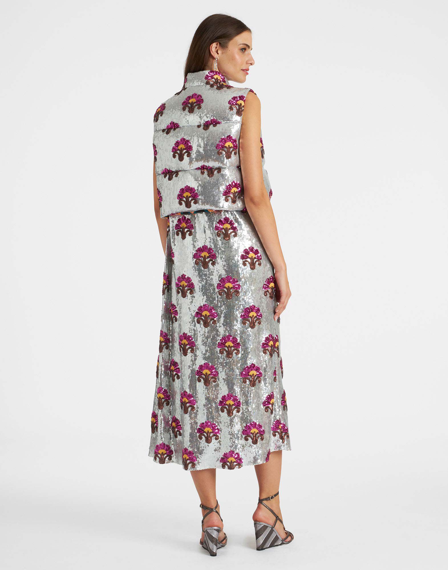 La DoubleJ Bonbon Puffer Vest Silver DOW0012PAI005TXQ01GY04