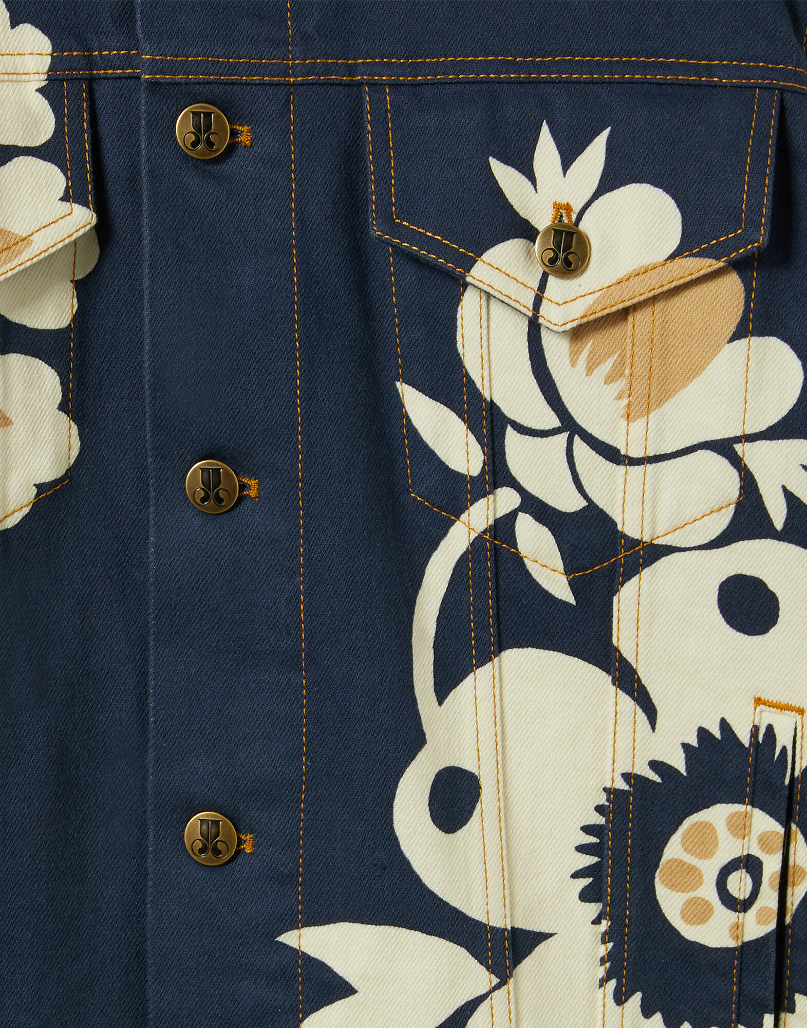 La DoubleJ JJ Jean Jacket Selva Plac&eacute;e Blue JAC0070DEN001SEL07BU03