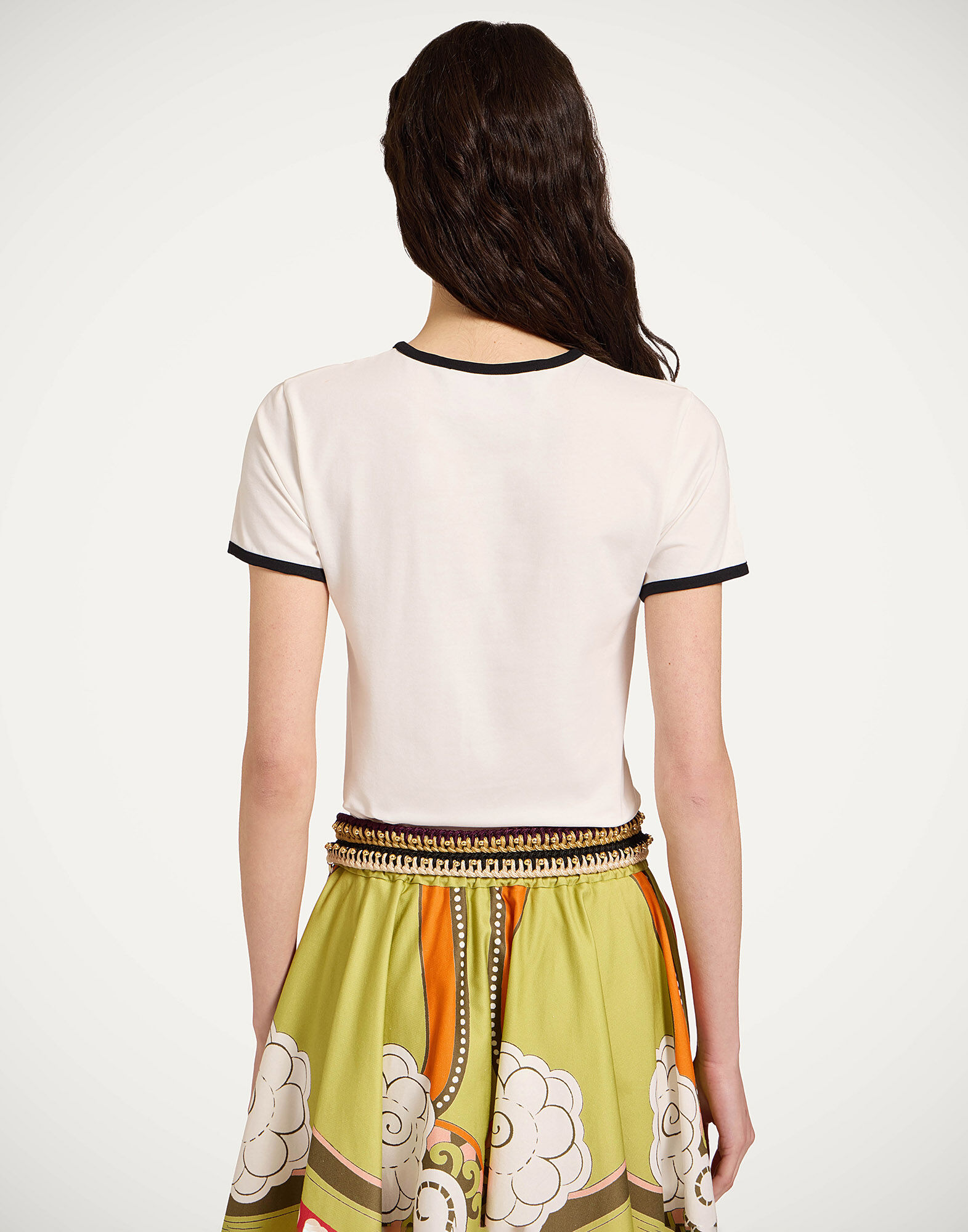 La DoubleJ The Cu-Tee Crop Solid Ecru TSH0068JER076SOP12WH01
