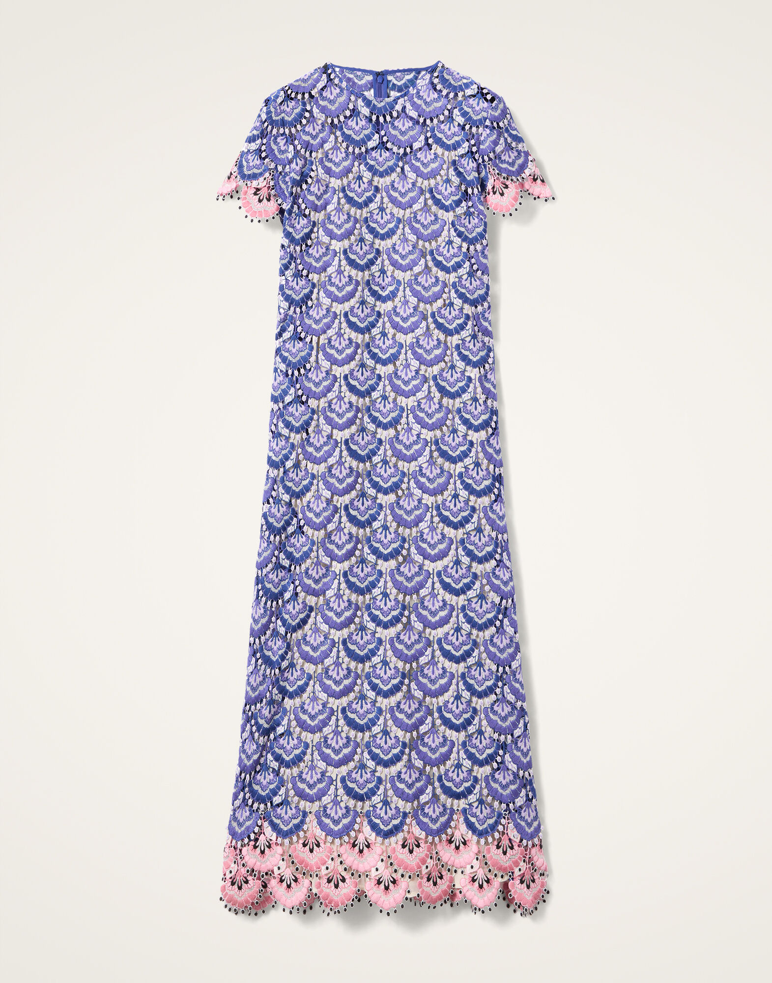 La DoubleJ Super Swing Dress In Bloom Blue DRE0894EMB085BLO01BU03