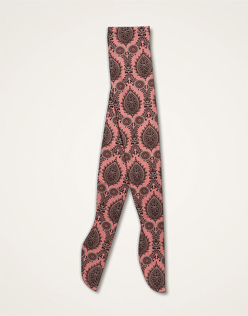 La DoubleJ Printed Tights Oltrarno Pink SOC0013NYL008OLT01PI01