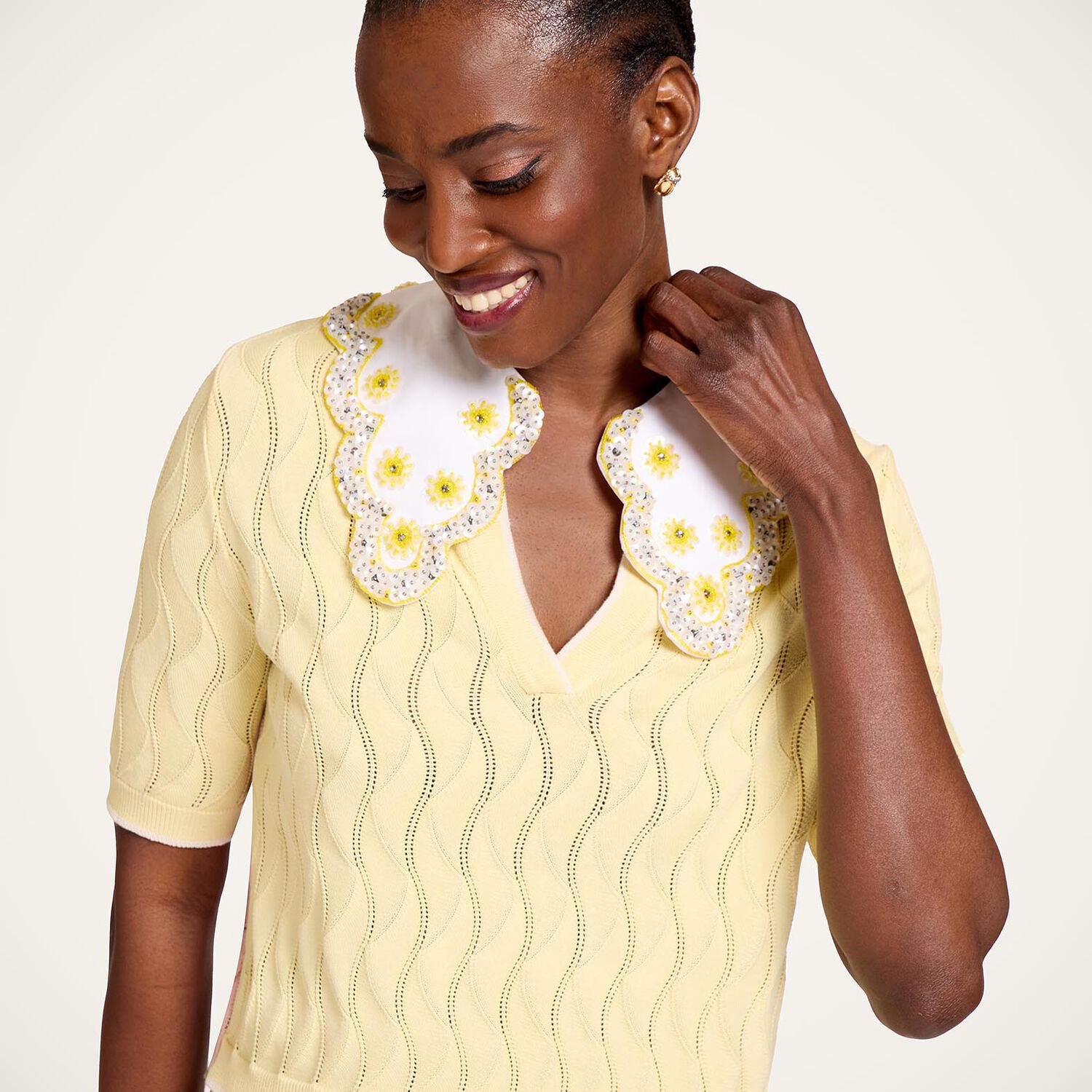La Double J Crop Polo