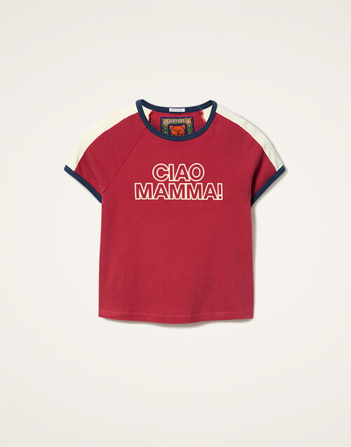 La DoubleJ Itty Bitty Concert Racer T-Shirt Ciao Mamma! Red TSH0062JER058MAM03RE01