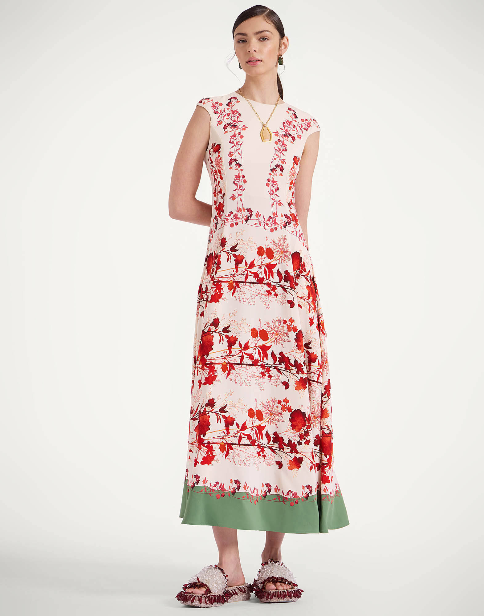 La DoubleJ Park Ave Dress Woodland Plac&eacute;e Camouflage DRE0857VIS006WOD01GR08