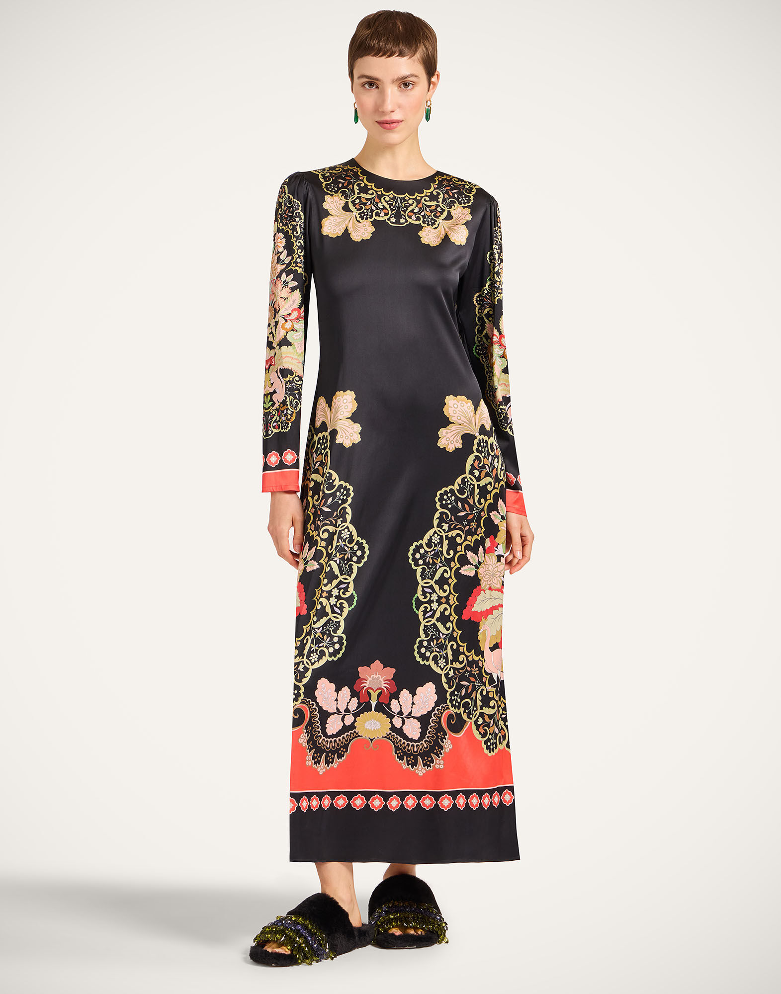 Clingy Swing in Cornucopia Placée Black for Women | La DoubleJ US