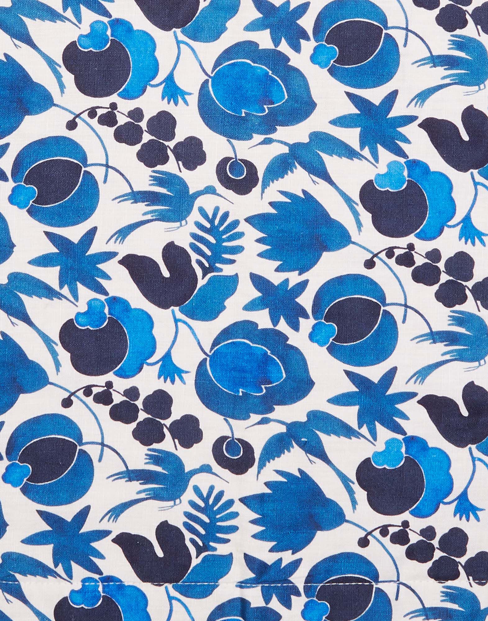 La DoubleJ Placemat Set Of 2 Wildbird Blu Small TBM0001LIN001CER0009