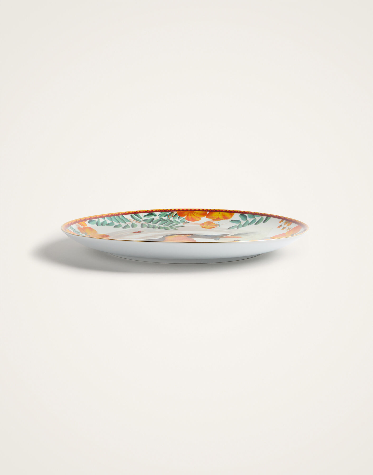 La DoubleJ Decorative Plate Floroucan Ivory DPL0001CER001FLC01WH04