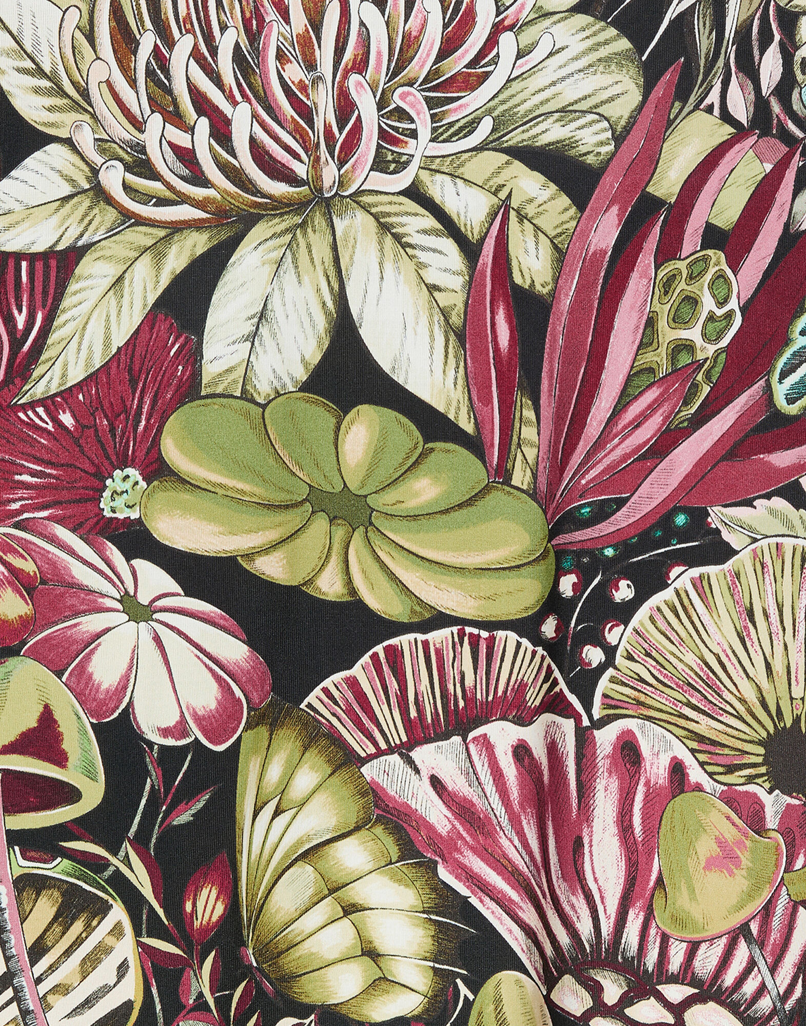 La DoubleJ Long Sleeve Swing Dress Fun-Gi Green DRE0831JER027FNG01GR02