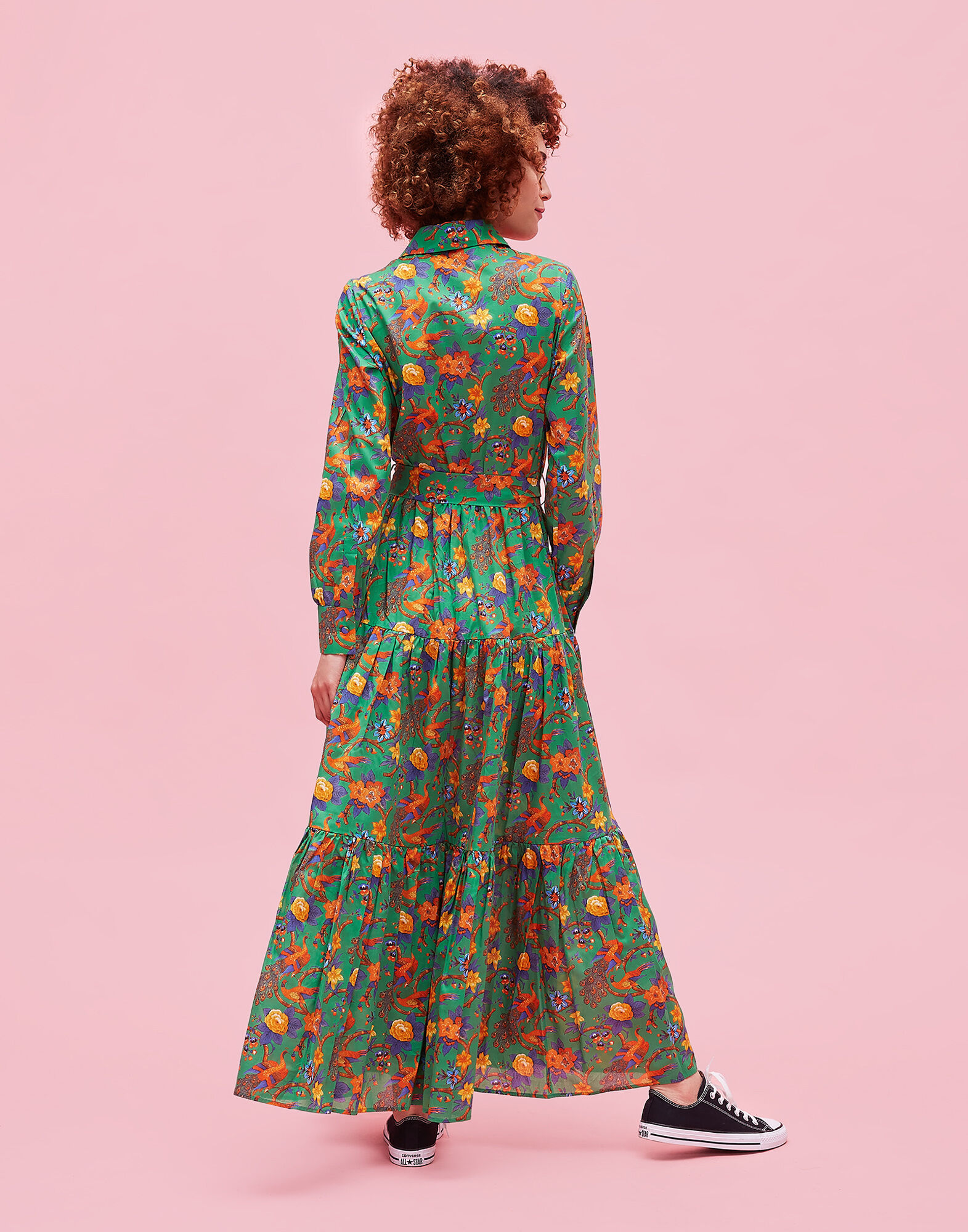 LaDoubleJ Bellini Dress Pavone Verde DRE0016COT003PAV0003