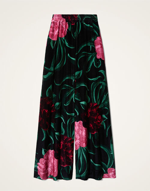La DoubleJ Palazzo Pants Peony Black TRO0003VEL006PEO05BL01