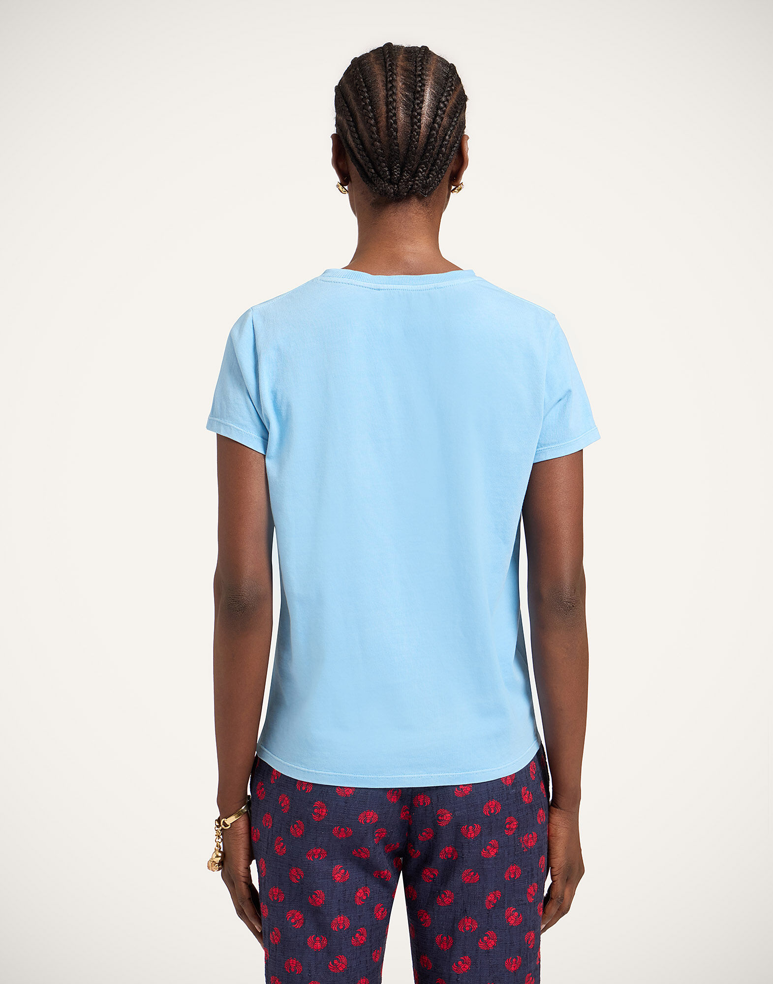 La DoubleJ High Tee Shirt Talismania Light Blue TSH0069JER079TAL01BU14