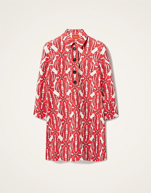 La DoubleJ Short Artemis Dress Clover Red DRE0180COT005CLO05RE01