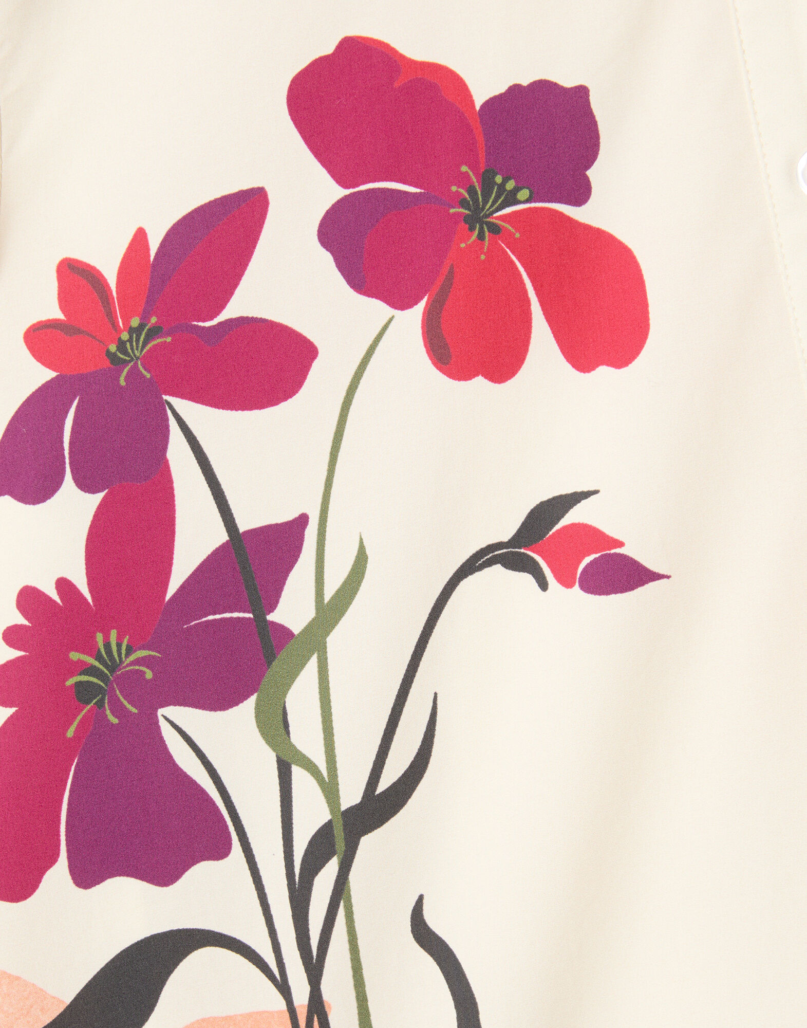 La DoubleJ Choux Dress Corsage Plac&eacute;e Ivory DRE0205COT015CRS01WH04