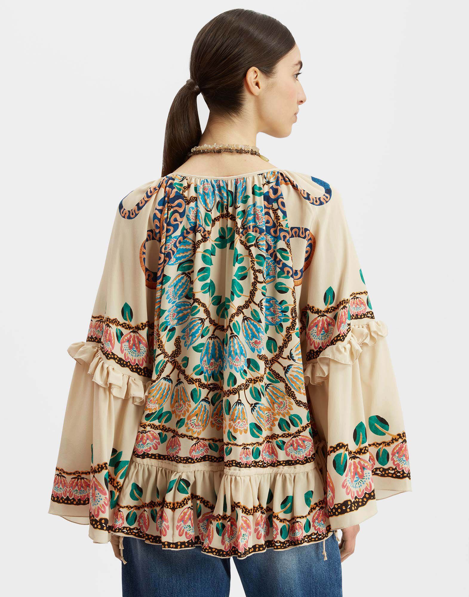 La DoubleJ Boho Blouse Eve Ecru TOP0132CRE005EEC01BR05