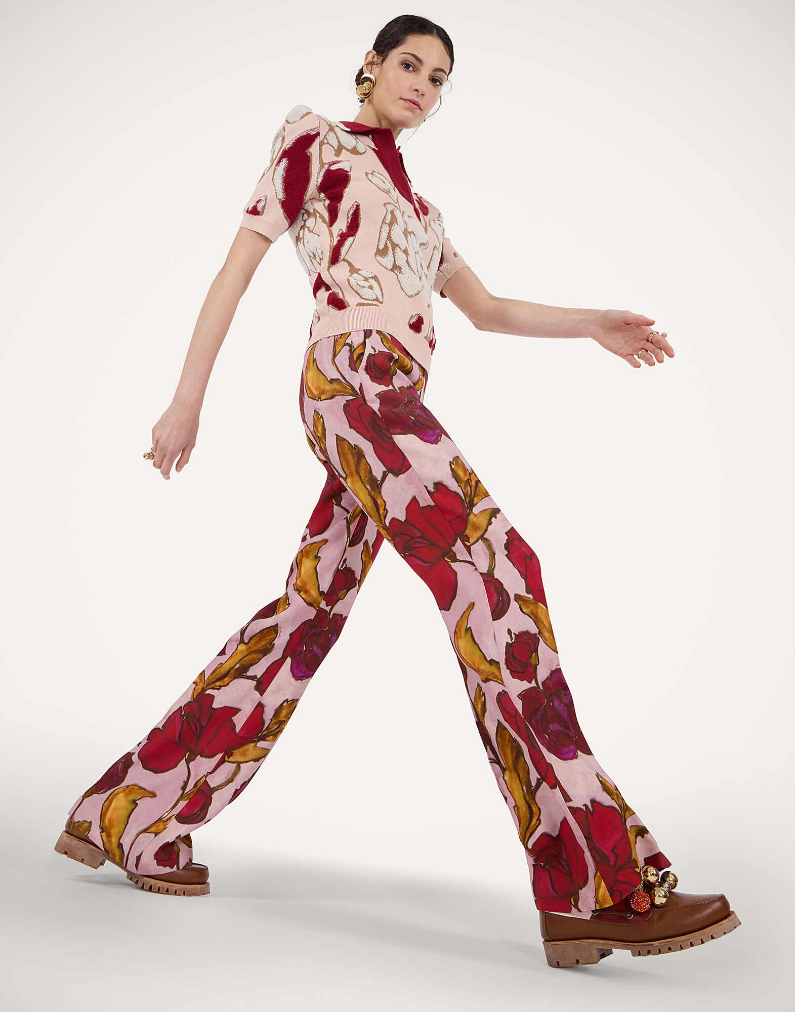 La DoubleJ Pumped Up Polo Multicolor Light Pink PUL0338KNI189VA440PI02