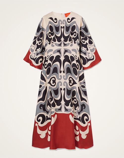 La DoubleJ Long Sorella Dress Phoenix Placée Ivory DRE0923SIL006PHO01WH04