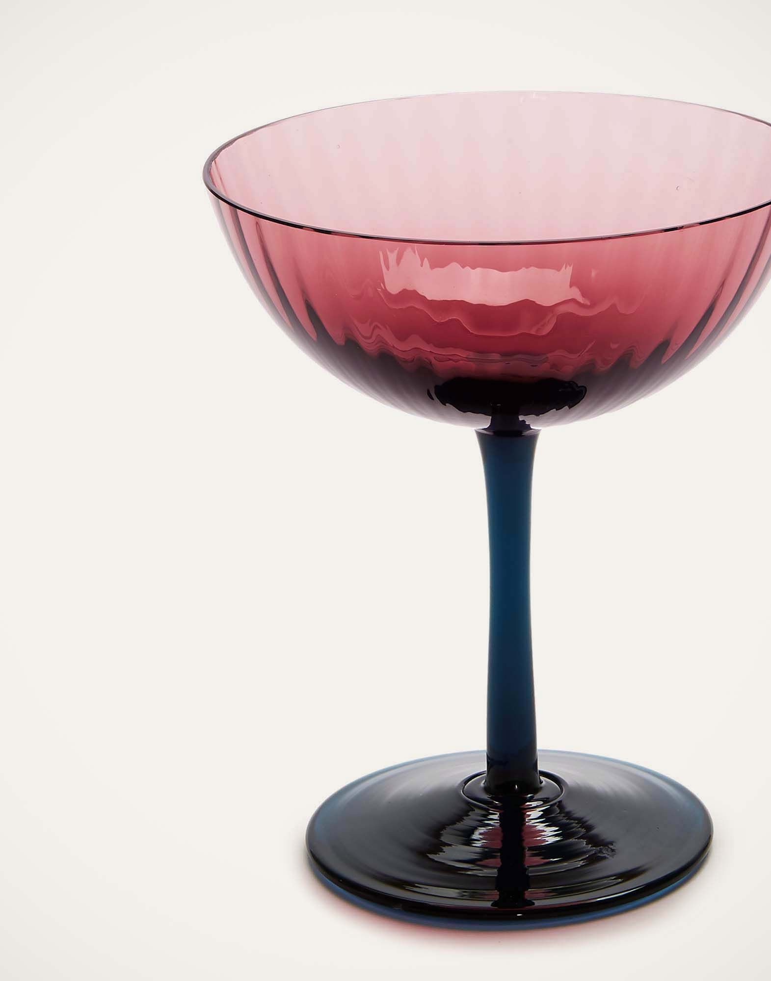 La DoubleJ Champagne Coupe Set of 2 Viola GLA0012MUR001VIO0005