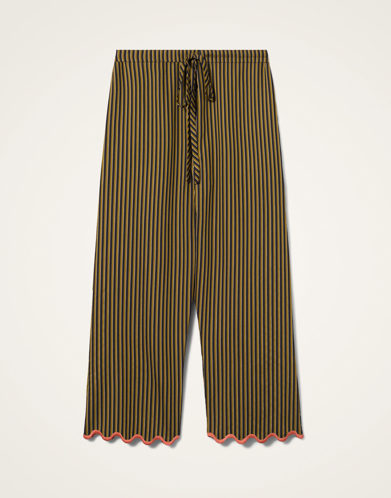 La DoubleJ Drawstring Pants Pinstripe Green TRO0205VIS029STR09GR02