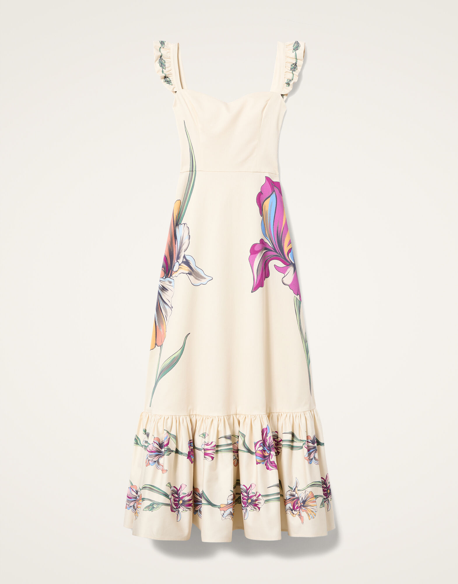 La DoubleJ Gingerbread Dress Iris Plac&eacute;e Ivory DRE0672COT037IRS07WH04