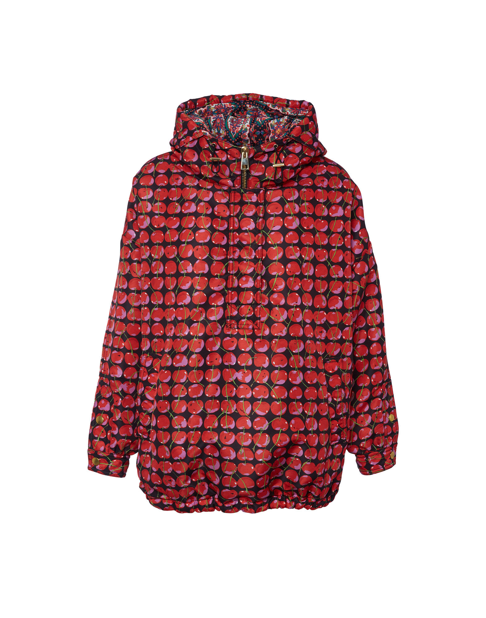 La DoubleJ Anorak Jacket Black Cherries DOW0009FAI001CHY0003