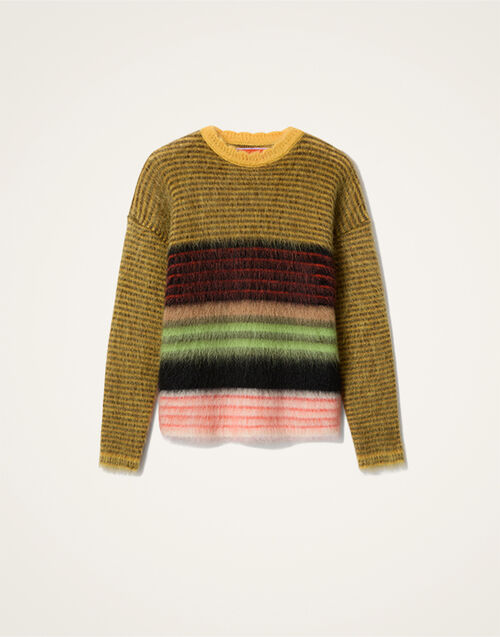 La DoubleJ Brera Sweater Multicolor Yellow PUL0320KNI181VA425OR02
