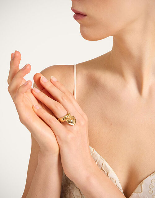 La DoubleJ Love Ring 24K Gold Plate RIN0016BRA003SOLIDYE05