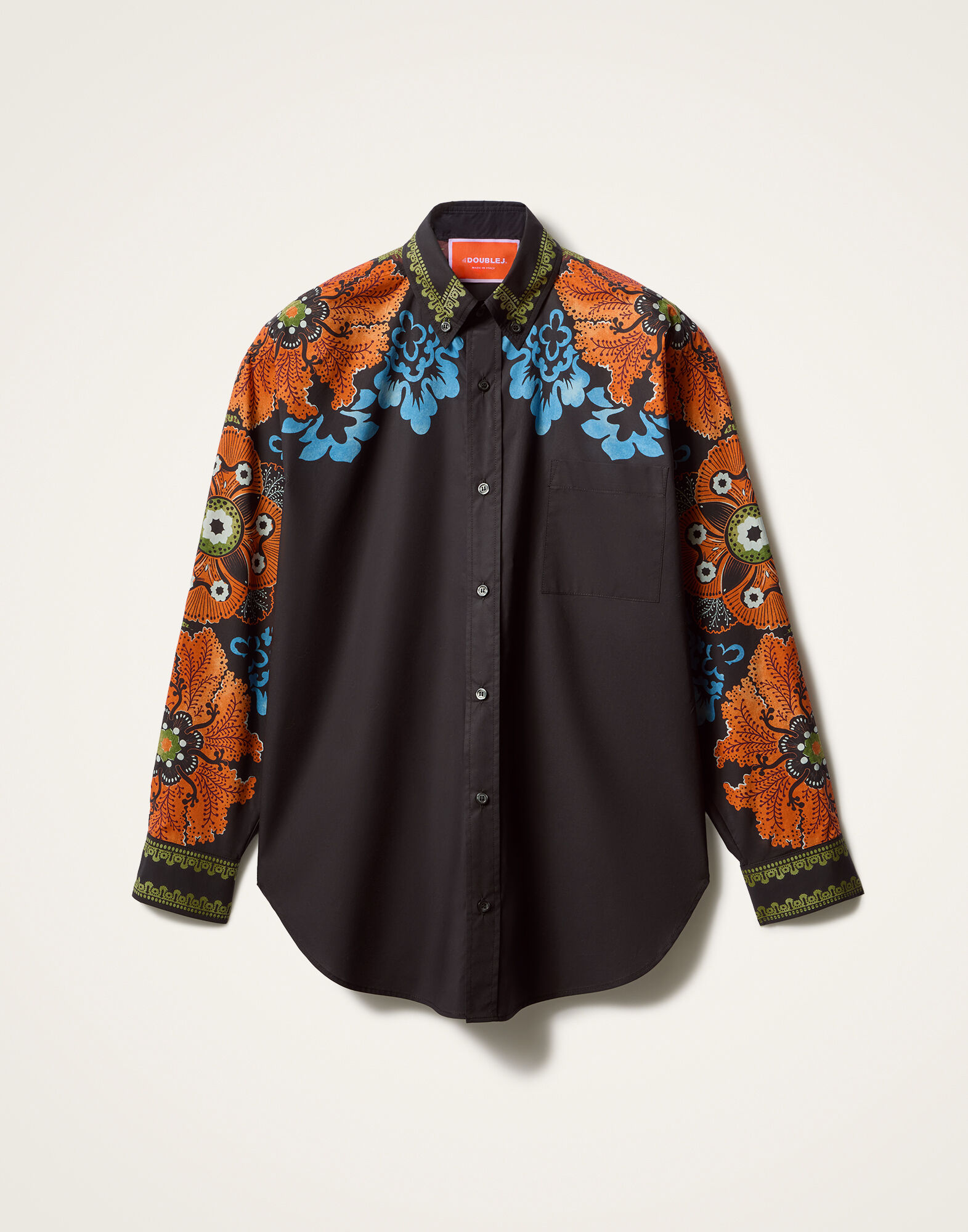 La DoubleJ Better Than Your Boyfriend's Shirt Bounty Plac&eacute;e Orange SHI0092COT015BOU01OR02