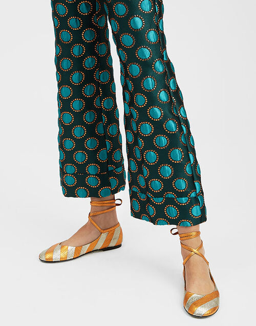 La DoubleJ Ballerina Flats Orange SHO0102PIT001SOLIDOR02