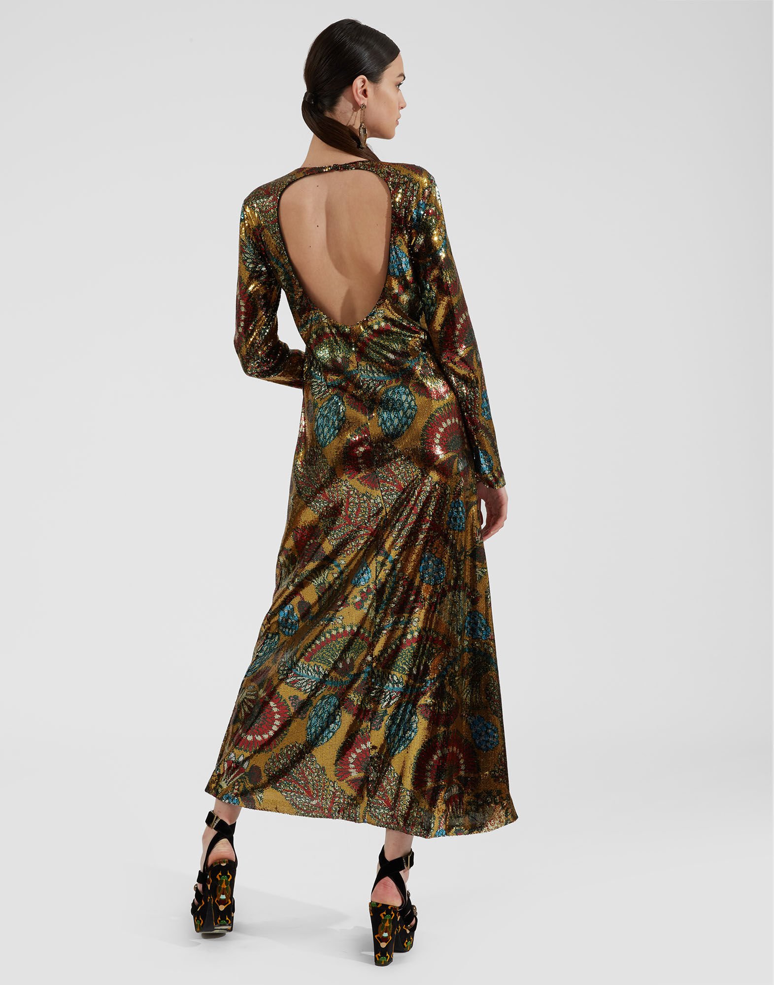 La DoubleJ Swing floral-print dress - Brown