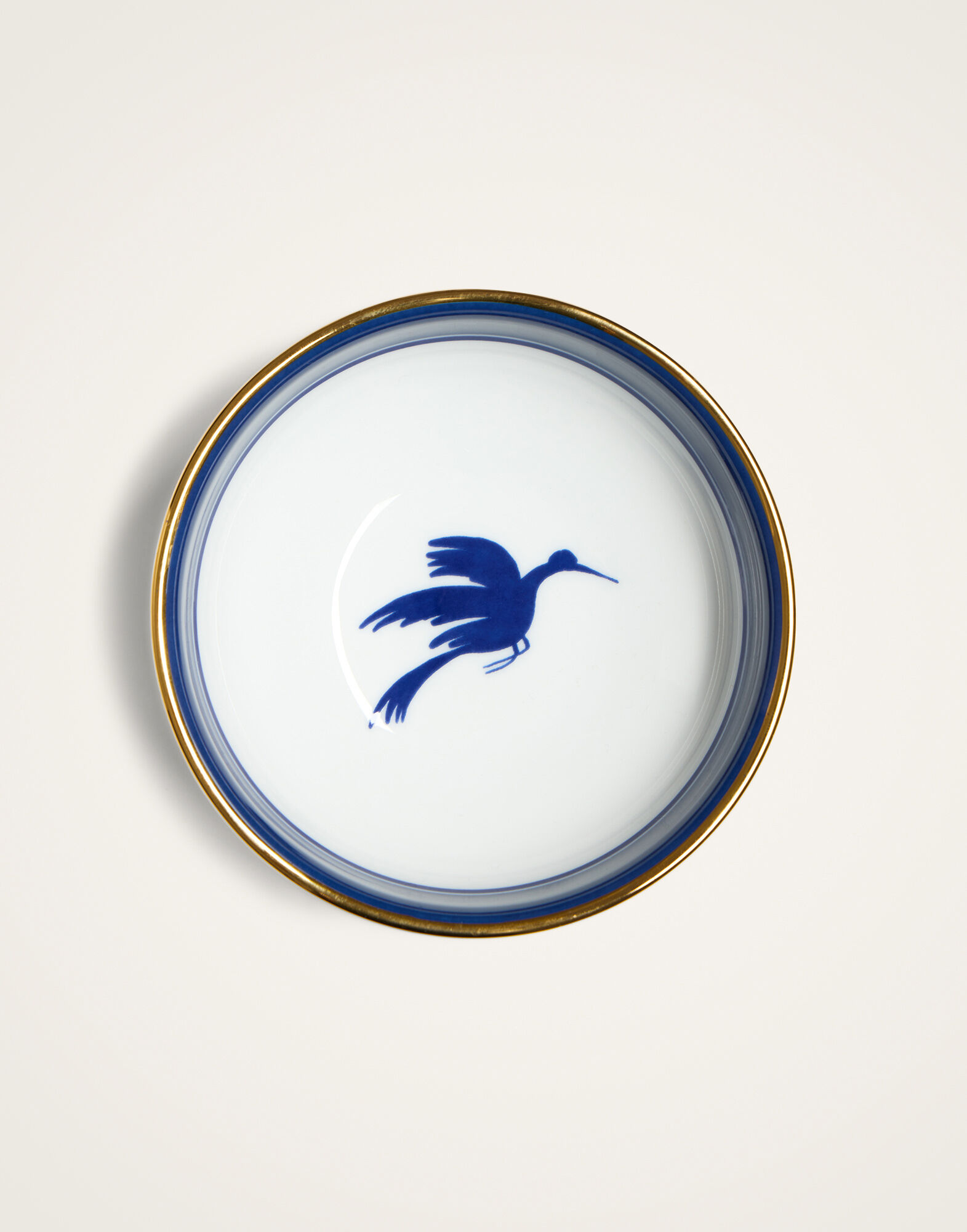 La DoubleJ Snack Bowl Set Of 2 Wildbird Blue BWT0004CER001BIR01BU03