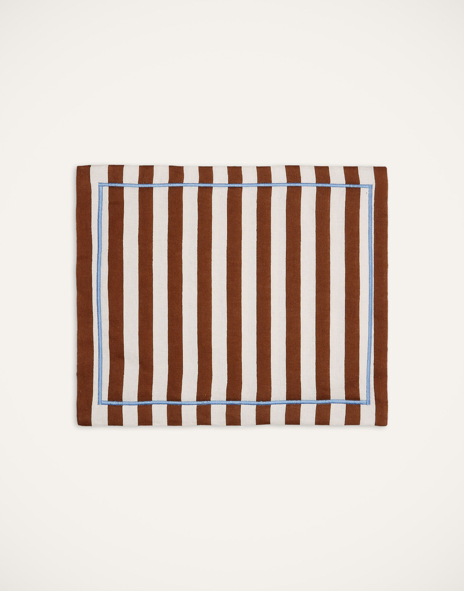 La DoubleJ Placemat Set Of 2 Riviera Cioccolato TBM0010LIN001RIV0004