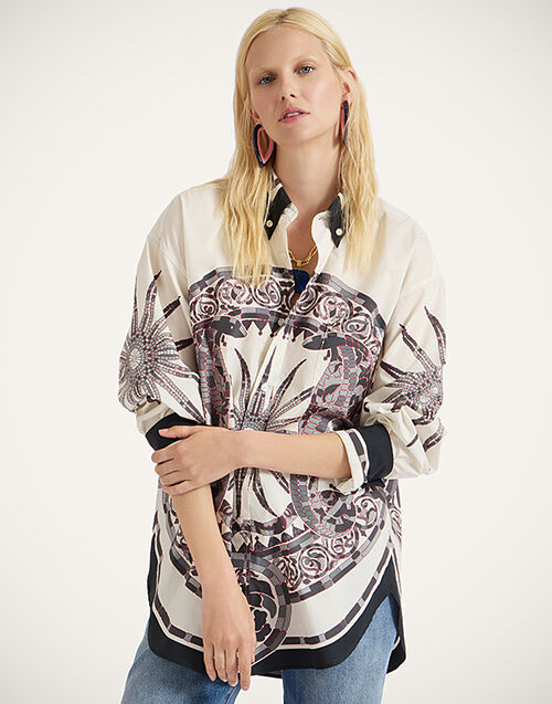 La DoubleJ Better Than Your Boyfriend's Shirt Cobra Placée Grey SHI0092COT015COB01GY02