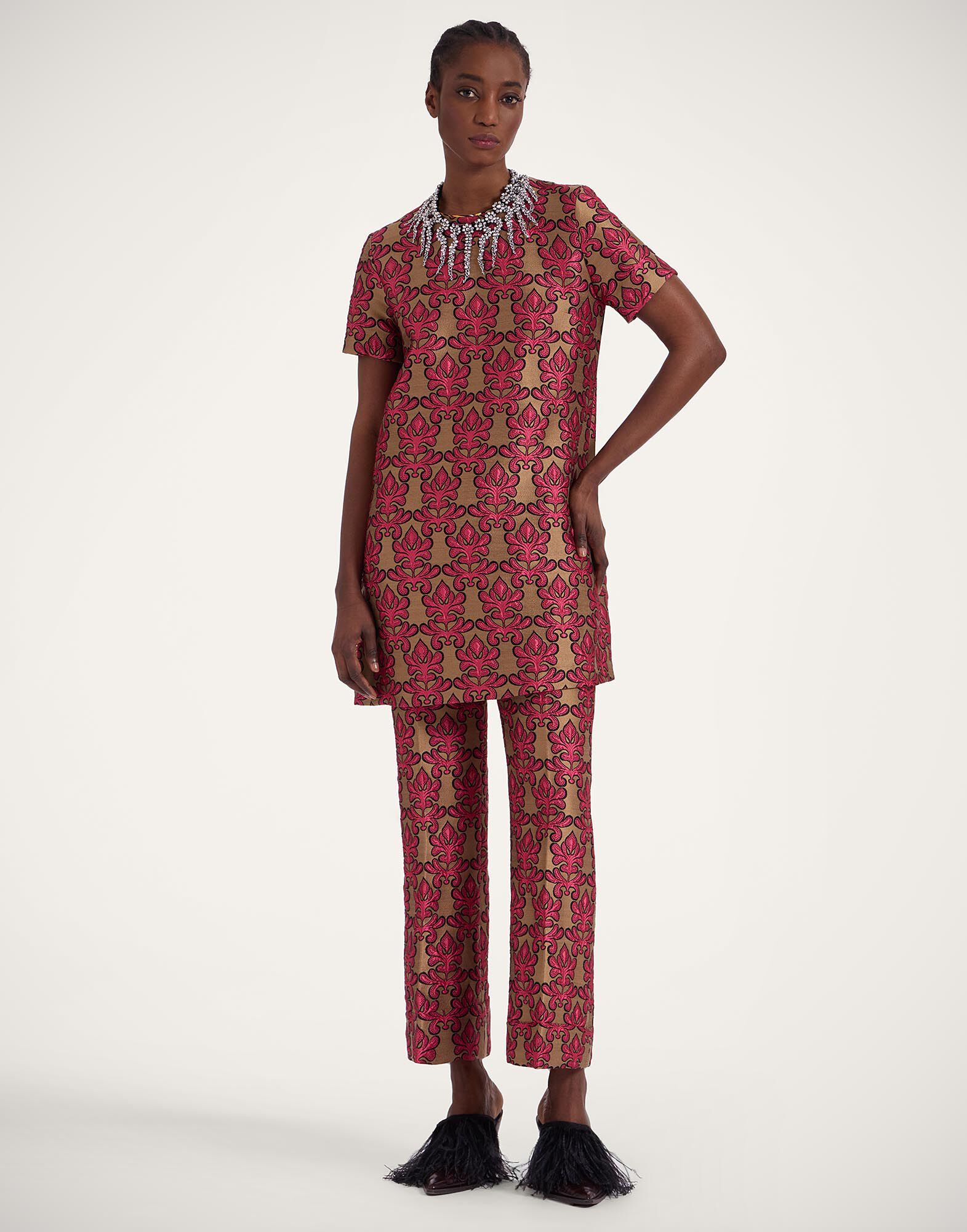 La DoubleJ Mini Swing Dress Herald Fuchsia DRE0658JCQ094HRL01PI03