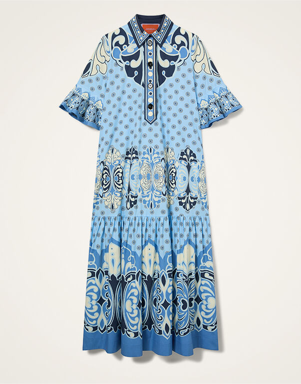 LA DOUBLE J 総柄ロングワンピース ドレス フリル袖 イタリア製 La DoubleJ© Dresses | Printed & Floral Dresses for Women