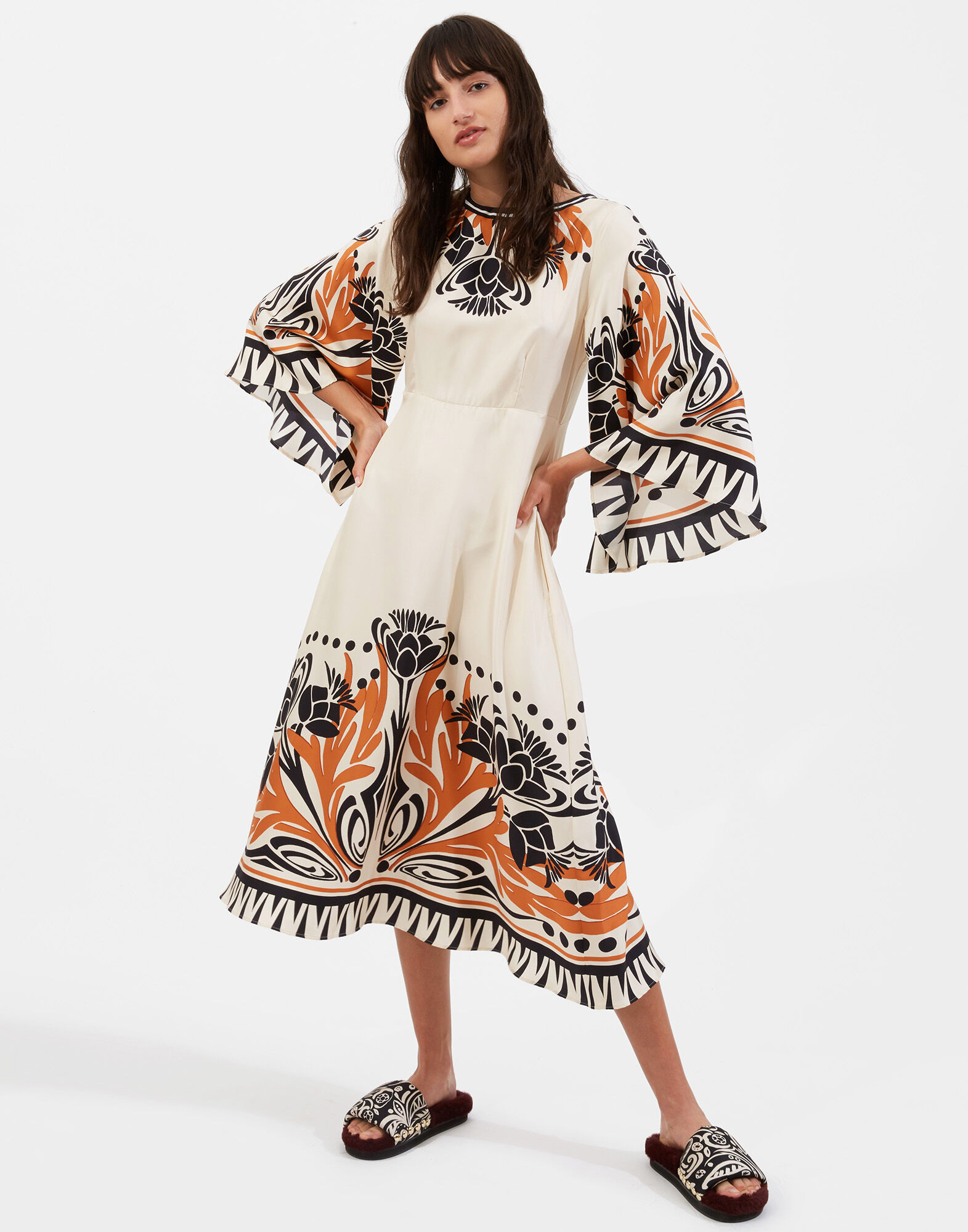 La DoubleJ Sorella Dress Florence Plac&eacute;e DRE0233SIL006FLO0002