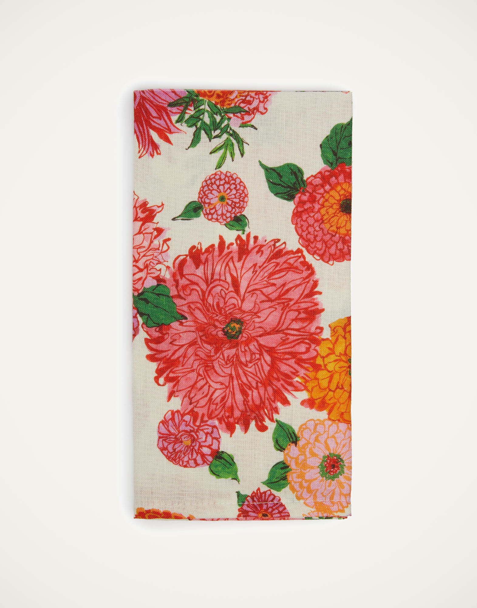 La DoubleJ Large Napkins Set Of 2 Bright Blooms Small NAP0006LIN005BRB0002