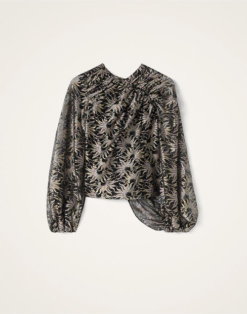 La DoubleJ Brigid Top Sun Black TOP0228LAC015SUN03BL01