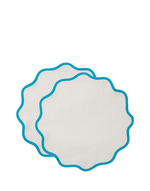 LaDoubleJ Cloud Placemat Set of 2 Light Blue TBM0003COT005RAI0013