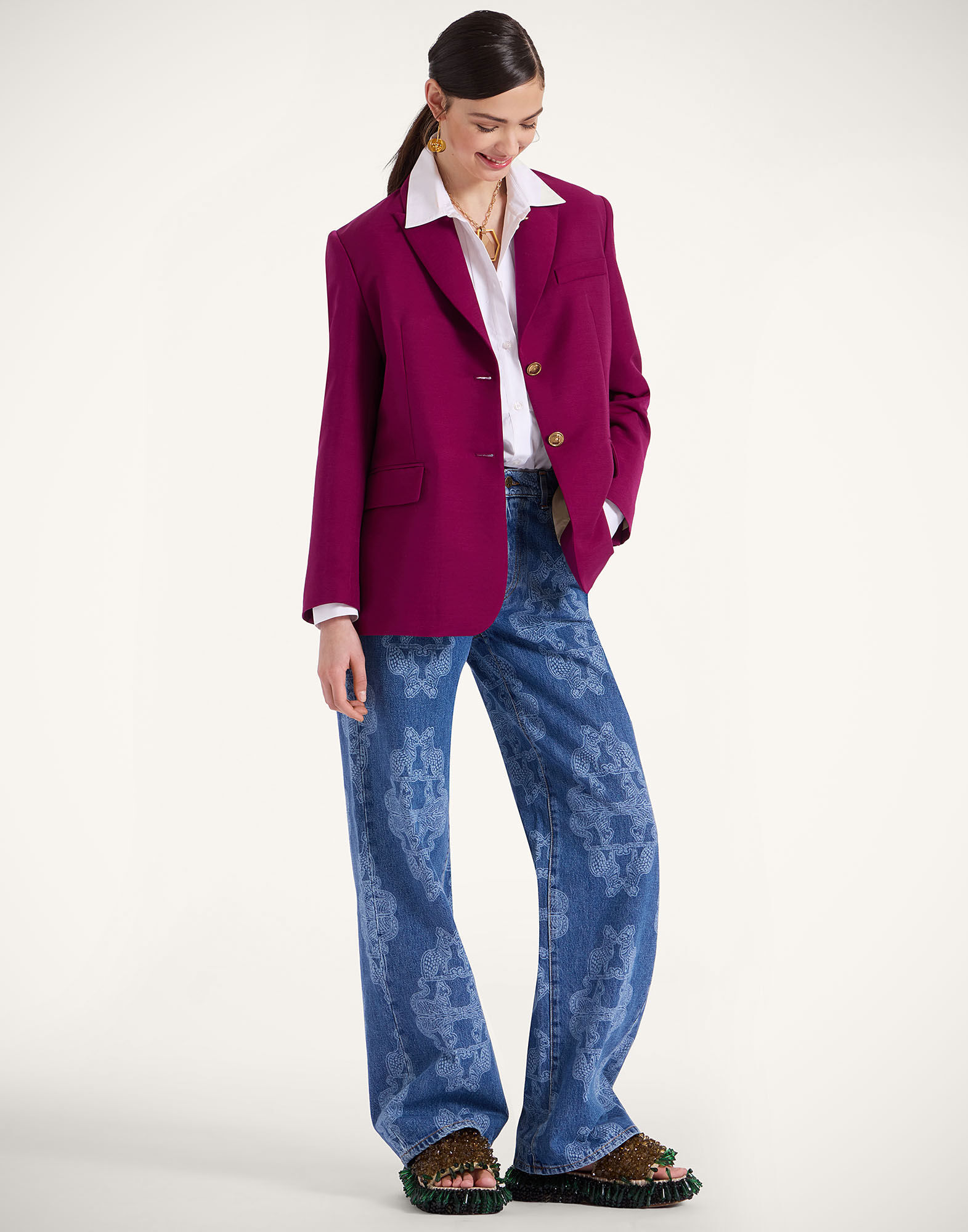 La DoubleJ Better Than Your Boyfriend's Jeans Bast Blue TRO0091DEN006BAS02BU03