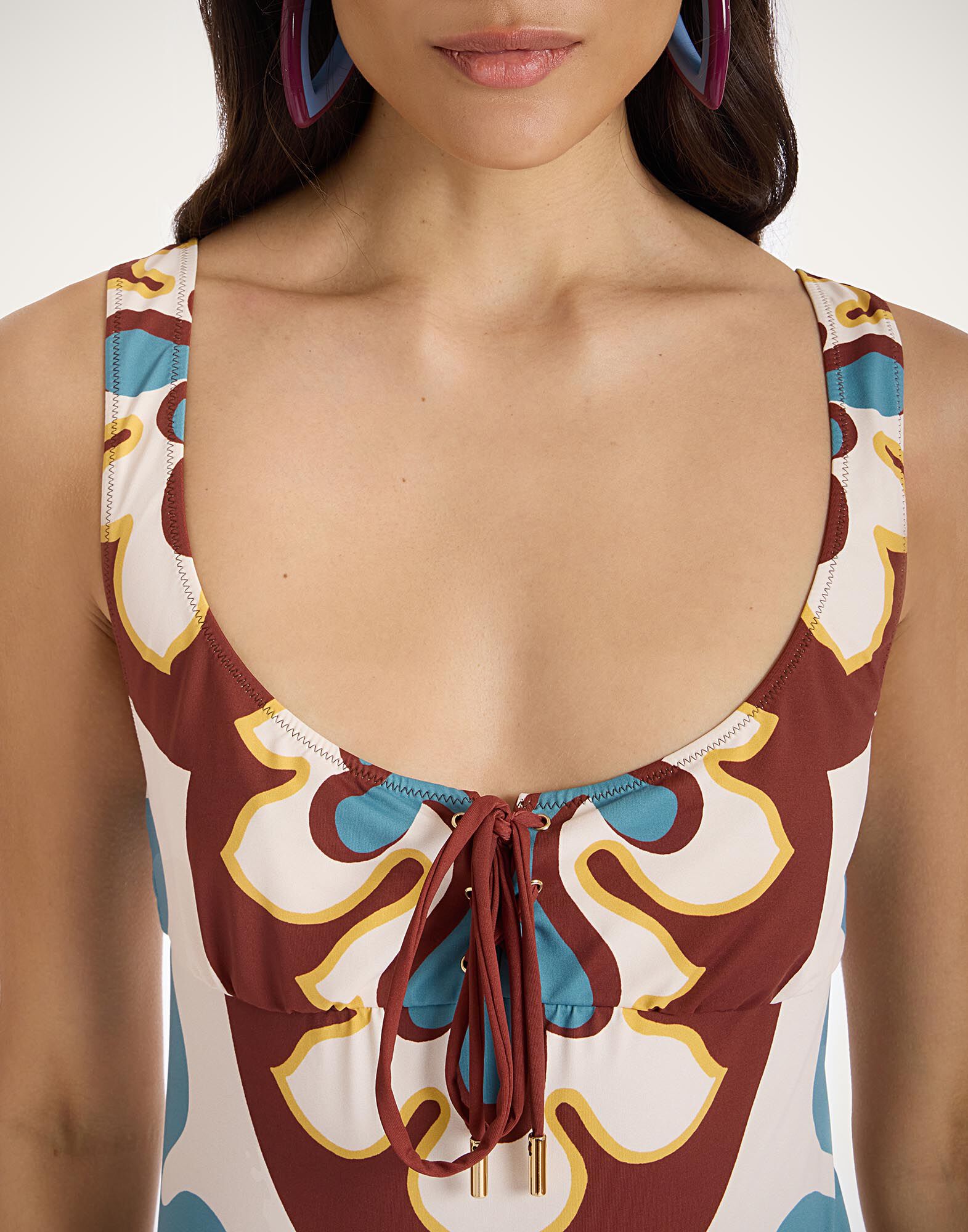 La DoubleJ Sunset Suit Sleeveless Palazzo Plac&eacute;e Chocolate SWI0059LYC006PAL08BR07