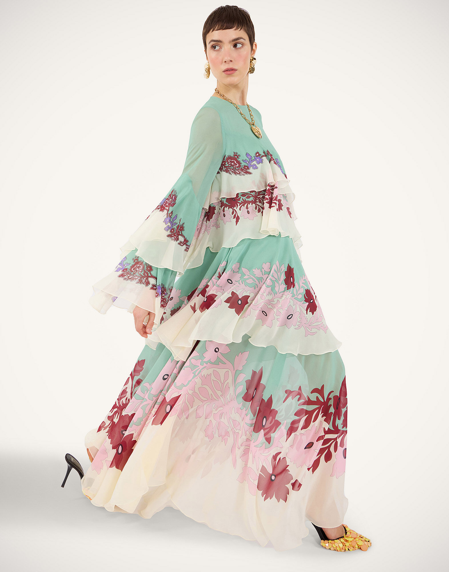 La DoubleJ Naiad Dress Regalia Plac&eacute;e Menta DRE0858SIL014REG02GR11