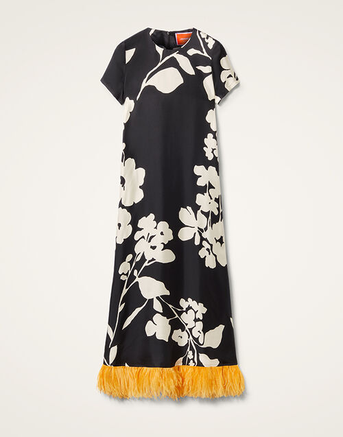 La DoubleJ Swing Dress (With Feathers) Winter Jasmine DRE0316SIL001WIJ0001