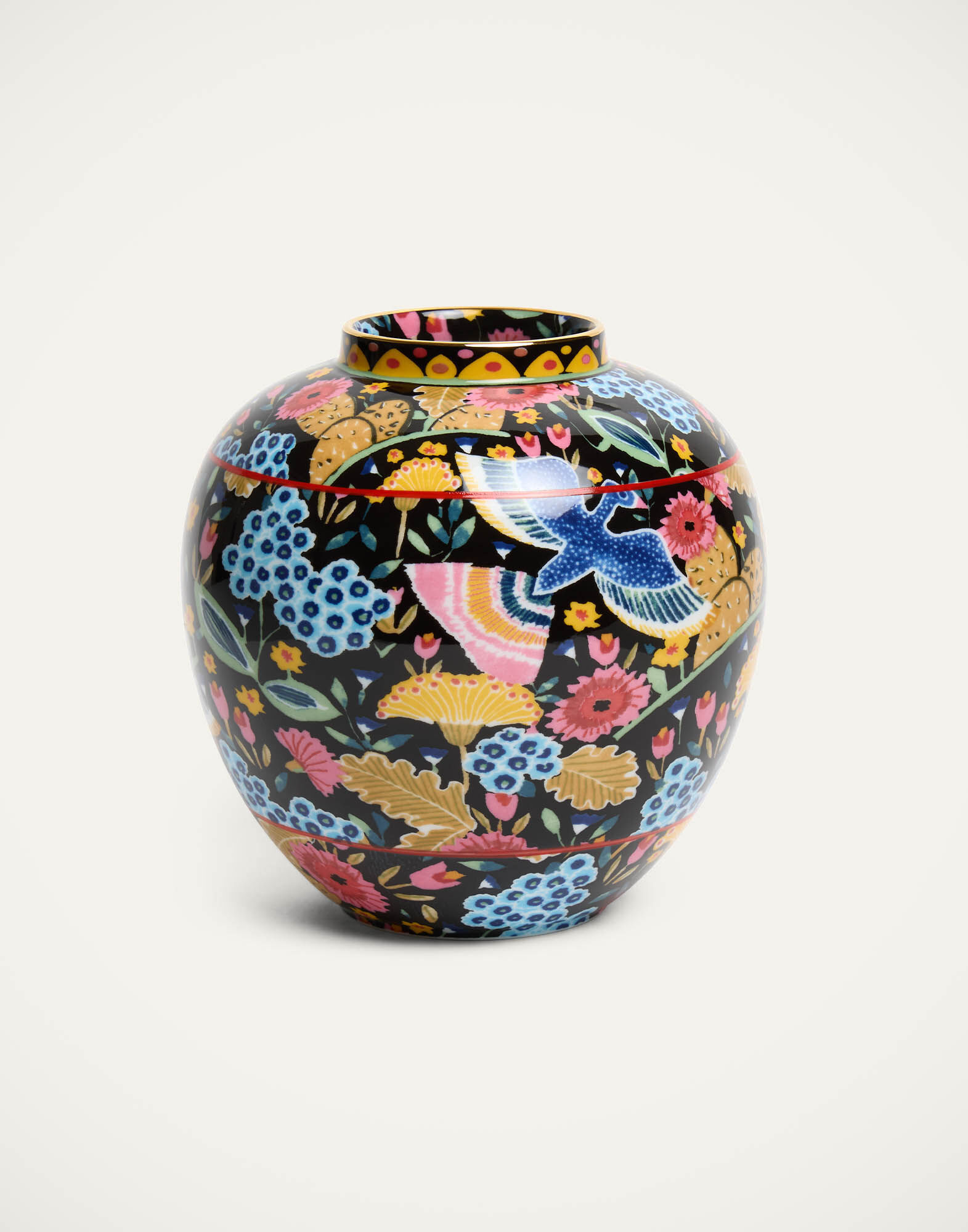 La DoubleJ Small Bubble Vase Colombo Black VAS0022CER001COL06BL01